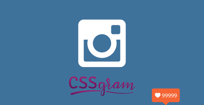 فیلترهای اینستاگرام با کتابخانه ی کوچک cssgram